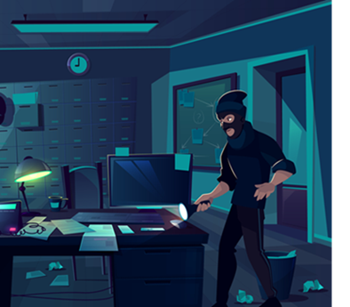 Robber in office
